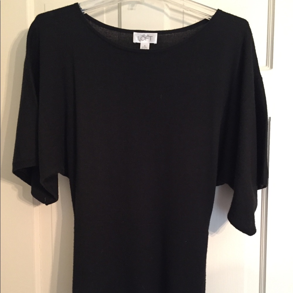 Ann Taylor LOFT Black Kimono Sweater S